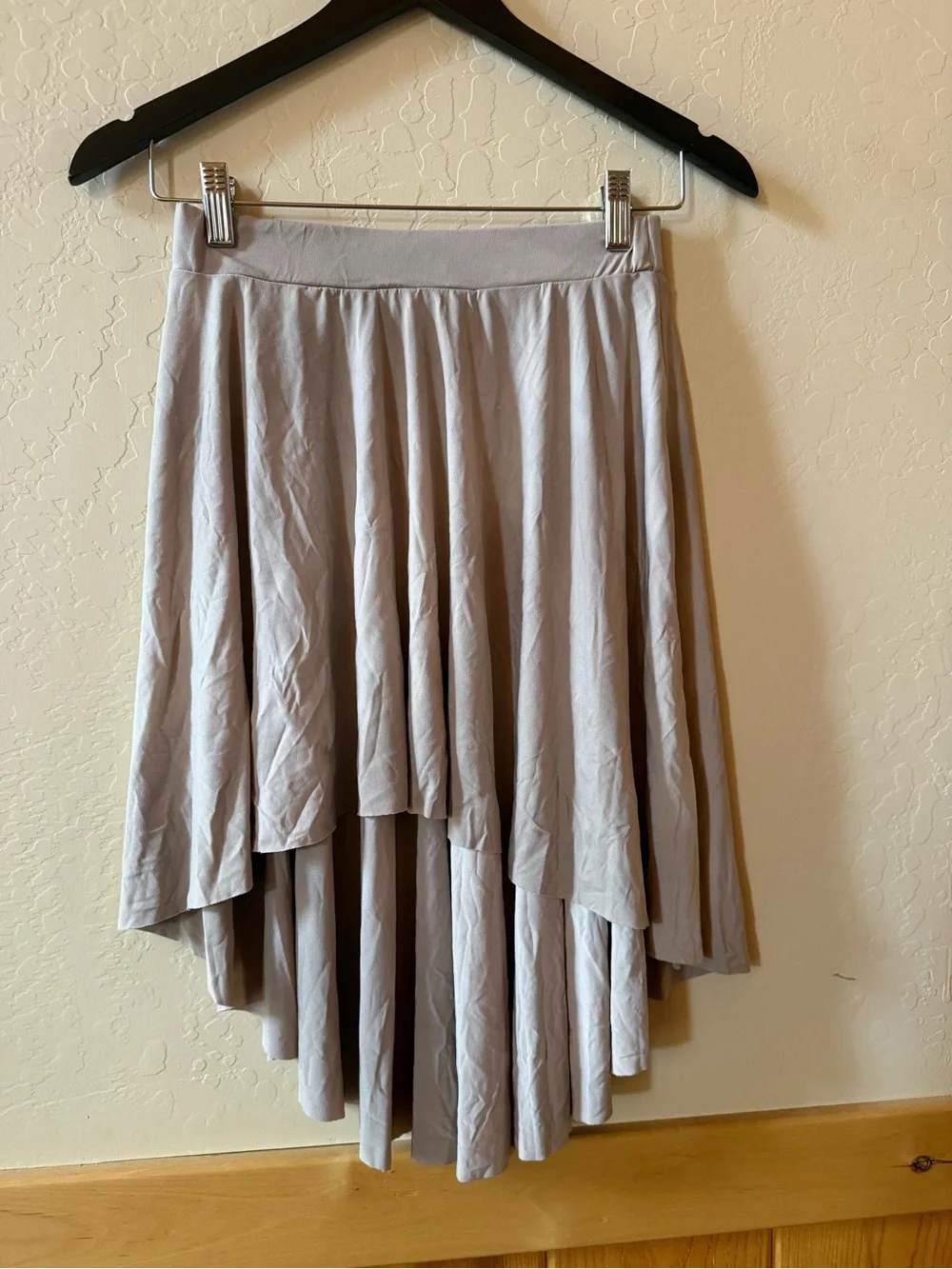 Balera LC Lyrical Dance Costume Ivory Gold Lace Leotard Taupe Skirt Contemp